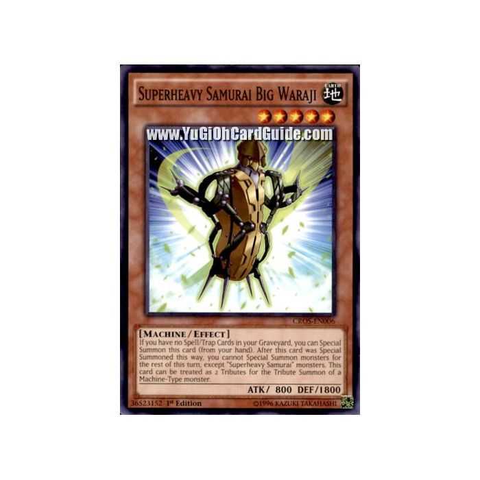 Superheavy Samurai Big Waraji (Common) – Crossed Souls | Carta YUGIOH en México