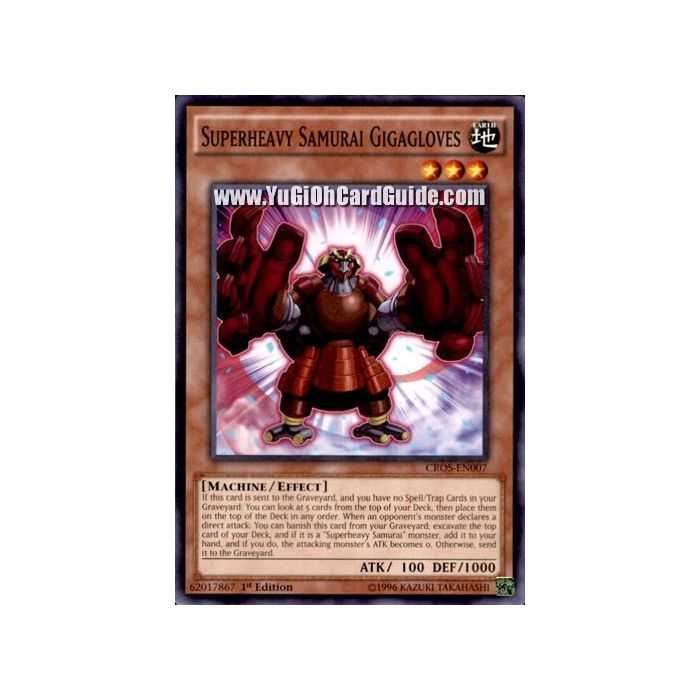 Superheavy Samurai Gigagloves (Common) – Crossed Souls | Carta YUGIOH en México
