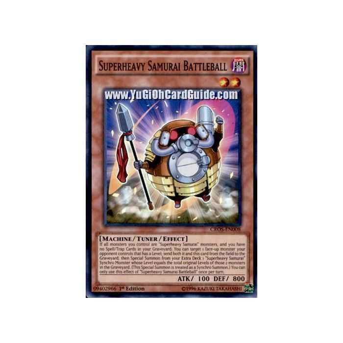 Superheavy Samurai Battleball (Super Rare) – Crossed Souls | Carta YUGIOH en México