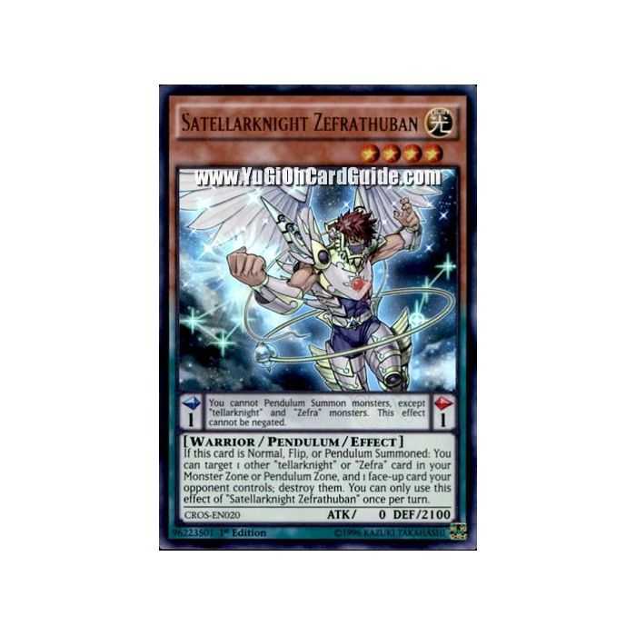 Satellarknight Zefrathuban (Ultra Rare) – Crossed Souls | Carta YUGIOH en México