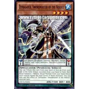 Zefrasaber, Swordmaster of the Nekroz (Common) – Crossed Souls | Carta YUGIOH en México