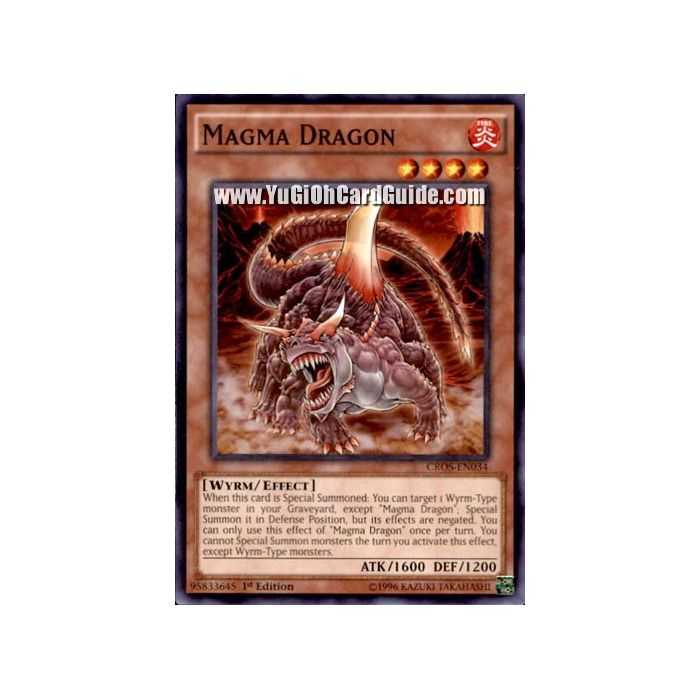 Magma Dragon (Common) – Crossed Souls | Carta YUGIOH en México