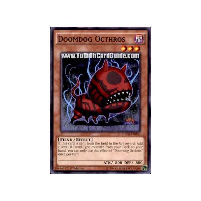 Doomdog Octhros (Common) – Crossed Souls | Carta YUGIOH en México
