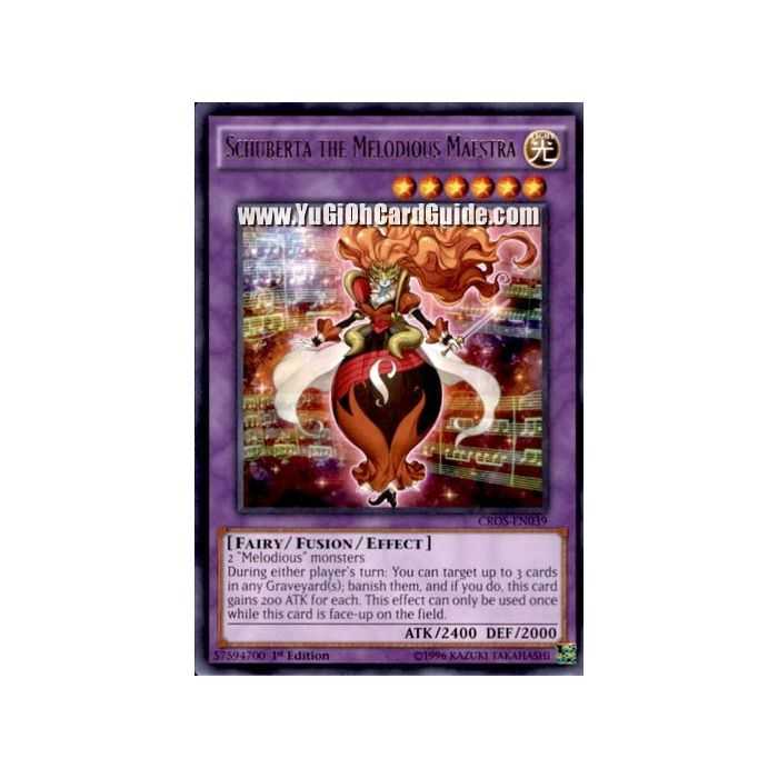 Schuberta the Melodious Maestra (Rare) – Crossed Souls | Carta YUGIOH en México