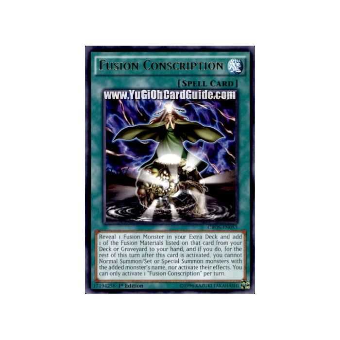 Fusion Conscription (Rare) – Crossed Souls | Carta YUGIOH en México