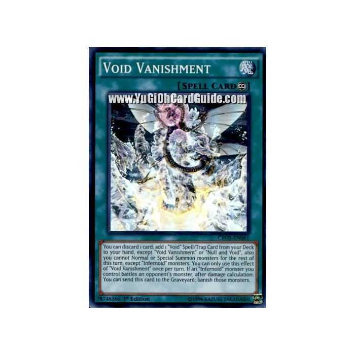Void Vanishment (Super Rare) – Crossed Souls | Carta YUGIOH en México