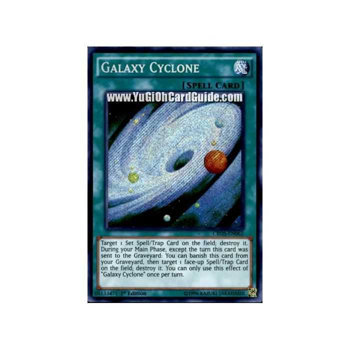 Galaxy Cyclone (Secret Rare) – Crossed Souls | Carta YUGIOH en México