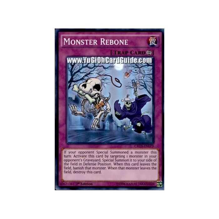 Monster Rebone (Common) – Crossed Souls | Carta YUGIOH en México