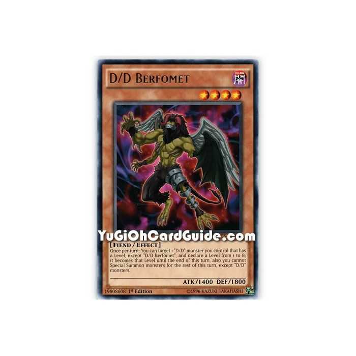 D/D Berfomet (Rare) – Dimension of Chaos | Carta YUGIOH en México