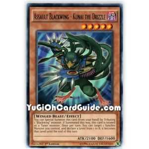 Assault Blackwing - Kunai the Drizzle (Rare) – Dimension of Chaos | Carta YUGIOH en México