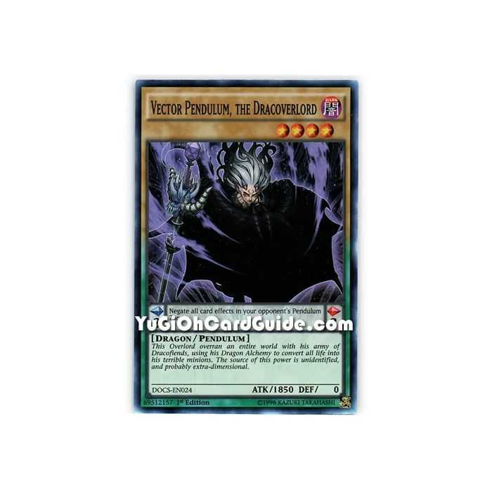 Vector Pendulum, the Dracovelord (Super Rare) – Dimension of Chaos | Carta YUGIOH en México