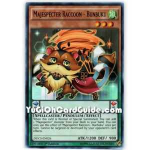Majespecter Raccoon - Bunbuku (Ultra Rare) – Dimension of Chaos | Carta YUGIOH en México
