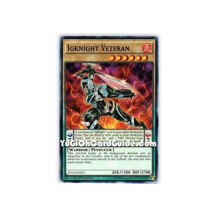 Igknight Veteran (Common) – Dimension of Chaos | Carta YUGIOH en México
