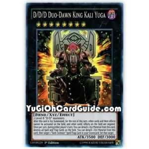D/D/D Duo-Dawn King Kali Yuga (Super Rare) – Dimension of Chaos | Carta YUGIOH en México