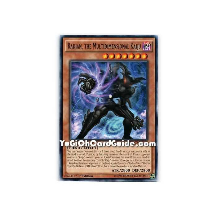 Radian, the Multidimensional Kaiju (Rare) – Dimension of Chaos | Carta YUGIOH en México