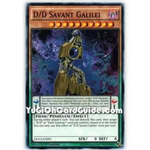 D/D Savant Galilei (Common) – Dimension of Chaos | Carta YUGIOH en México