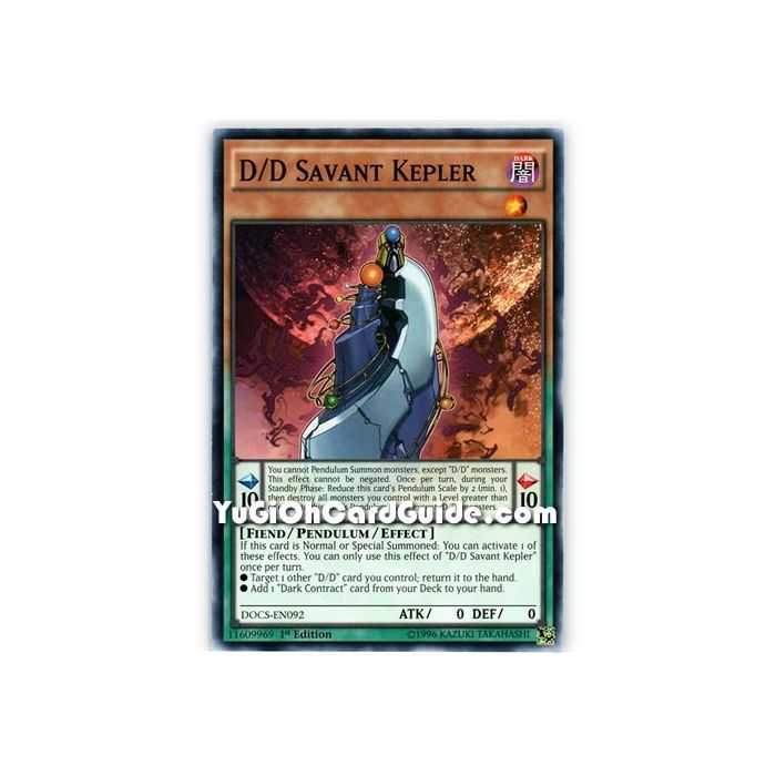 D/D Savant Kepler (Common) – Dimension of Chaos | Carta YUGIOH en México