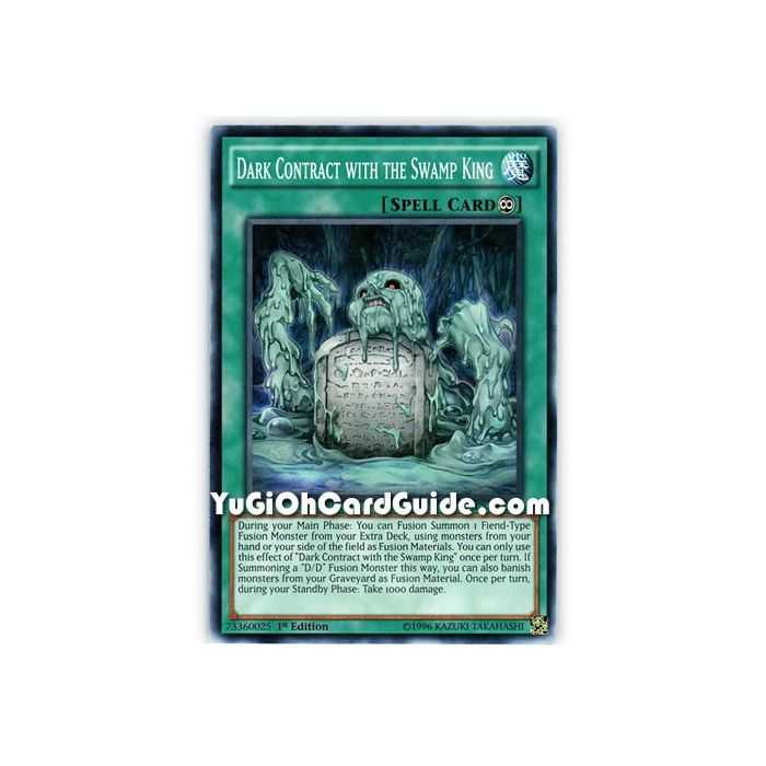 Dark Contract with the Swamp King (Common) – Dimension of Chaos | Carta YUGIOH en México