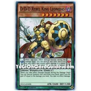 D/D/D Rebel King Leonidas (Super Rare) – Dimension of Chaos | Carta YUGIOH en México
