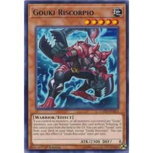 Gouki Riscorpio (Rare) – Code of the Duelist | Carta YUGIOH en México
