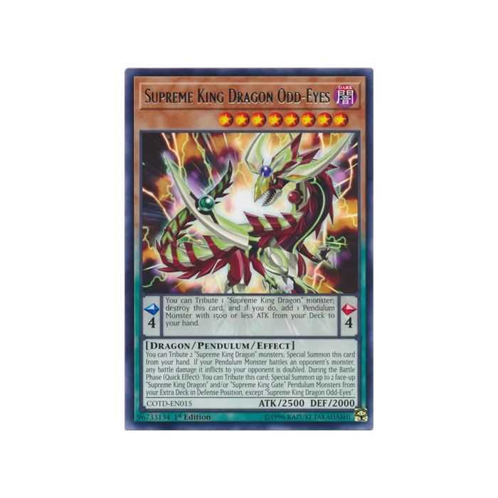 Supreme King Dragon Odd-Eyes (Rare) – Code of the Duelist | Carta YUGIOH en México