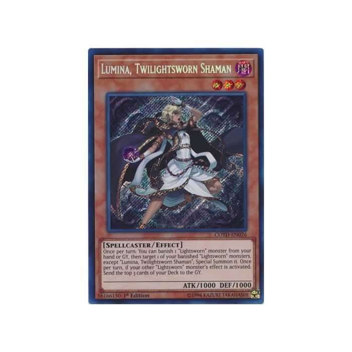 Lumina, Twilightsworn Shaman (Secret Rare) – Code of the Duelist | Carta YUGIOH en México