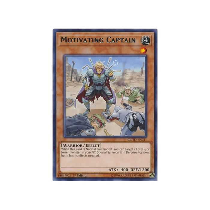 Motivating Captain (Rare) – Code of the Duelist | Carta YUGIOH en México