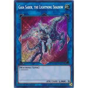 Gaia Saber, the Lightning Shadow (Secret Rare) – Code of the Duelist | Carta YUGIOH en México