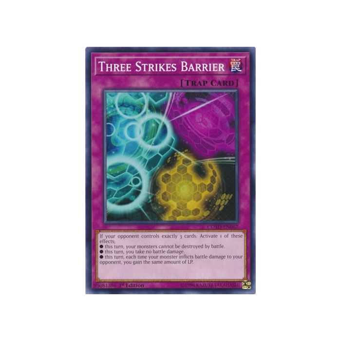 Three Strikes Barrier (Common) – Code of the Duelist | Carta YUGIOH en México