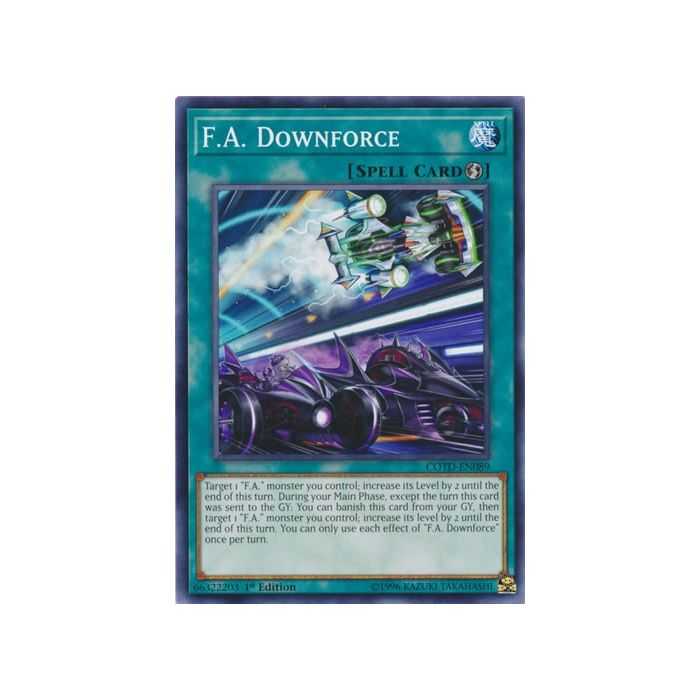 F.A. Downforce (Common) – Code of the Duelist | Carta YUGIOH en México