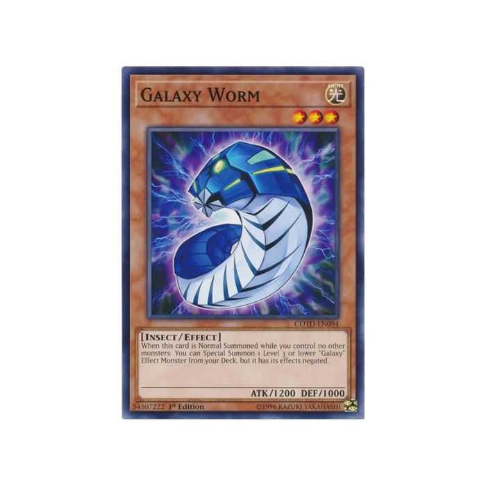 Galaxy Worm (Common) – Code of the Duelist | Carta YUGIOH en México