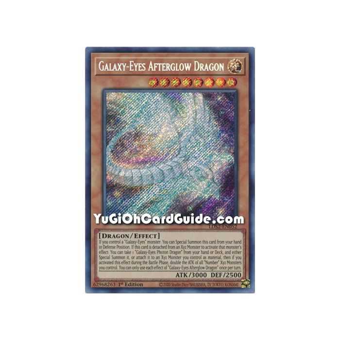 Galaxy-Eyes Afterglow Dragon (Secret Rare) – Legendary Duelists: Season 2 | Carta YUGIOH en México