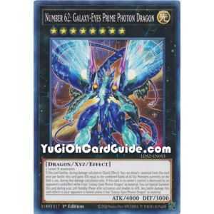 Number 62: Galaxy-Eyes Prime Photon Dragon (Common) – Legendary Duelists: Season 2 | Carta YUGIOH en México