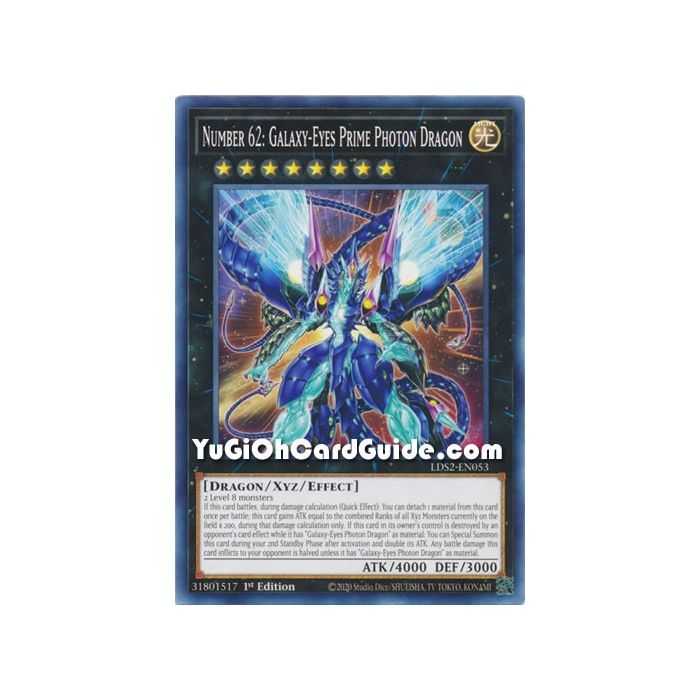 Number 62: Galaxy-Eyes Prime Photon Dragon (Common) – Legendary Duelists: Season 2 | Carta YUGIOH en México