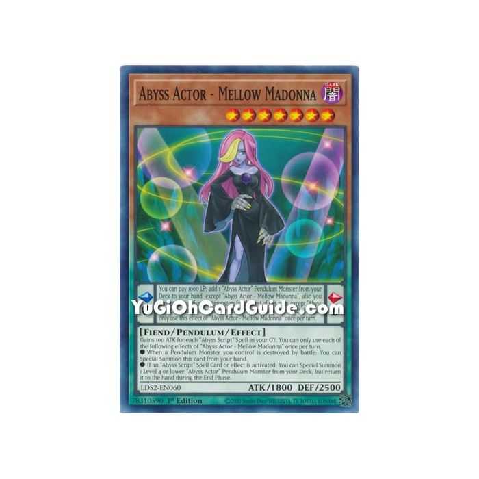 Abyss Actor - Mellow Madonna (Common) – Legendary Duelists: Season 2 | Carta YUGIOH en México