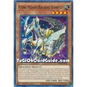 Flying Pegasus Railroad Stampede (Super Rare) – Legendary Duelists: Season 2 | Carta YUGIOH en México