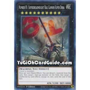 Number 81: Superdreadnought Rail Cannon Super Dora (Common) – Legendary Duelists: Season 2 | Carta YUGIOH en México
