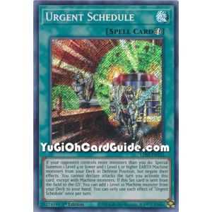 Urgent Schedule (Secret Rare) – Legendary Duelists: Season 2 | Carta YUGIOH en México
