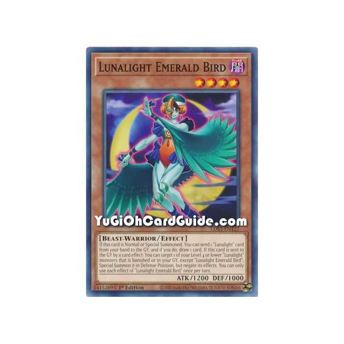 Lunalight Emerald Bird (Common) – Legendary Duelists: Season 2 | Carta YUGIOH en México
