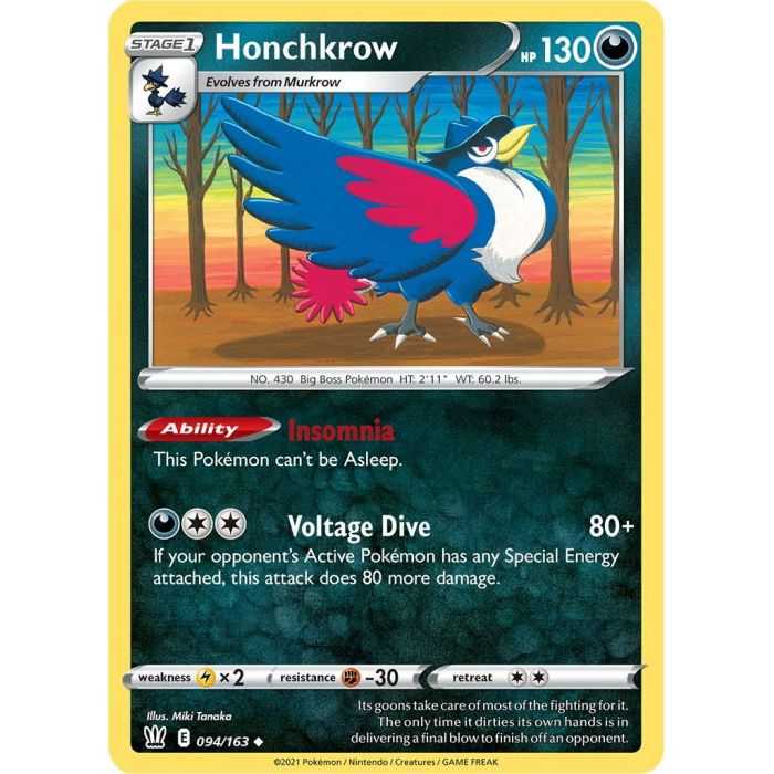 Honchkrow – SS5 Battle Styles | Carta POKEMON en México