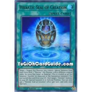 Hieratic Seal of Creation (Ultra Rare) – Ghost from the Past | Carta YUGIOH en México