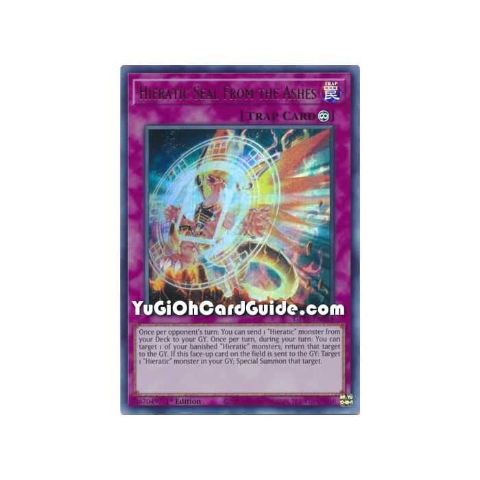 Hieratic Seal From the Ashes (Ultra Rare) – Ghost from the Past | Carta YUGIOH en México
