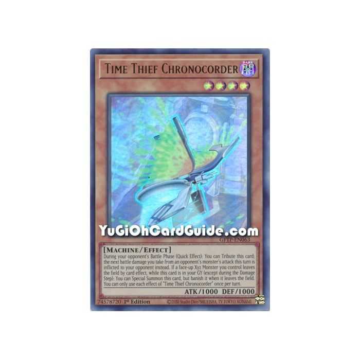 Time Thief Chronocorder (Ultra Rare) – Ghost from the Past | Carta YUGIOH en México