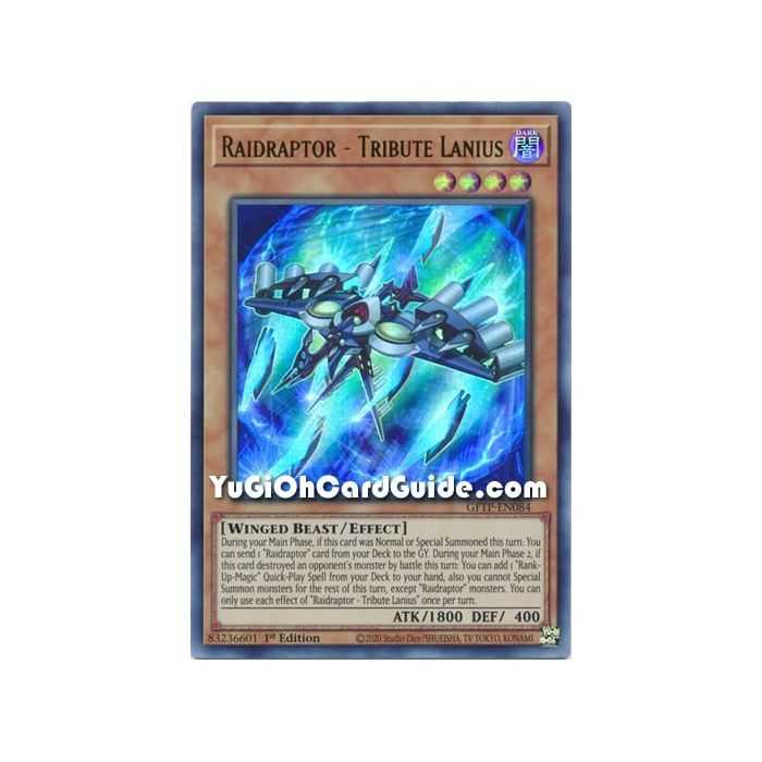 Raidraptor - Tribute Lanius (Ultra Rare) – Ghost from the Past | Carta YUGIOH en México
