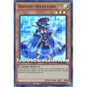 Backup Secretary (Ultra Rare) – Ghost from the Past | Carta YUGIOH en México