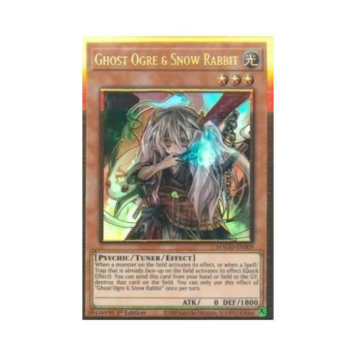 Ghost Ogre & Snow Rabbit (Premium Gold Rare) – Maximum Gold | Carta YUGIOH en México