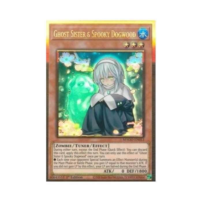 Ghost Sister & Spooky Dogwood (Premium Gold Rare) – Maximum Gold | Carta YUGIOH en México