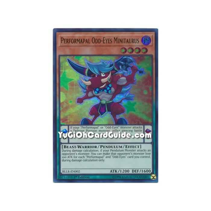 Performapal Odd-Eyes Minitaurus (Ultra Rare) – Battles of Legend Lights Revenge | Carta YUGIOH en México