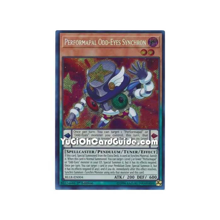Performapal Odd-Eyes Synchron (Secret Rare) – Battles of Legend Lights Revenge | Carta YUGIOH en México