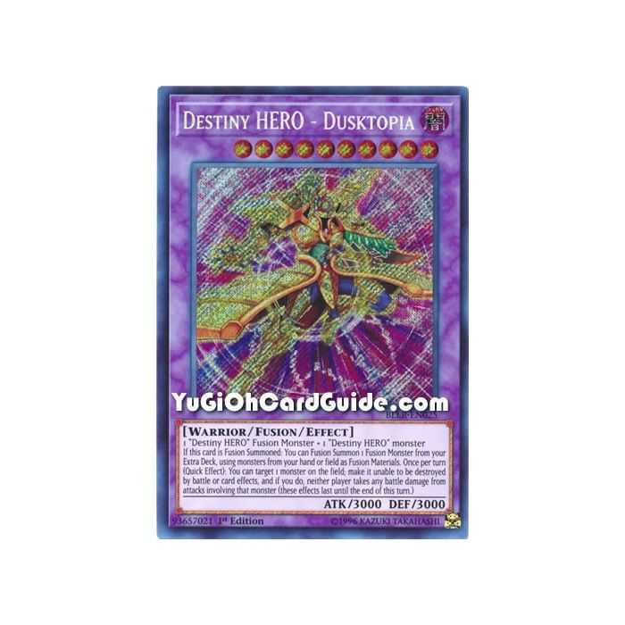 Destiny HERO - Dusktopia (Secret Rare) – Battles of Legend Lights Revenge | Carta YUGIOH en México
